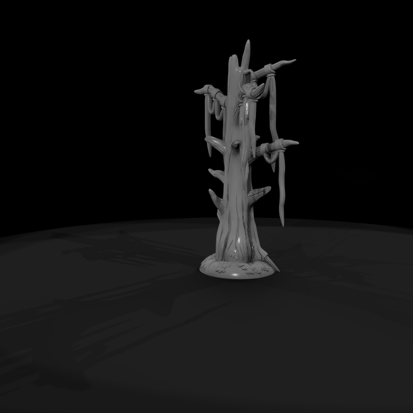 Stylized Ritual Barren Tree - Fantasy Printable Terrain