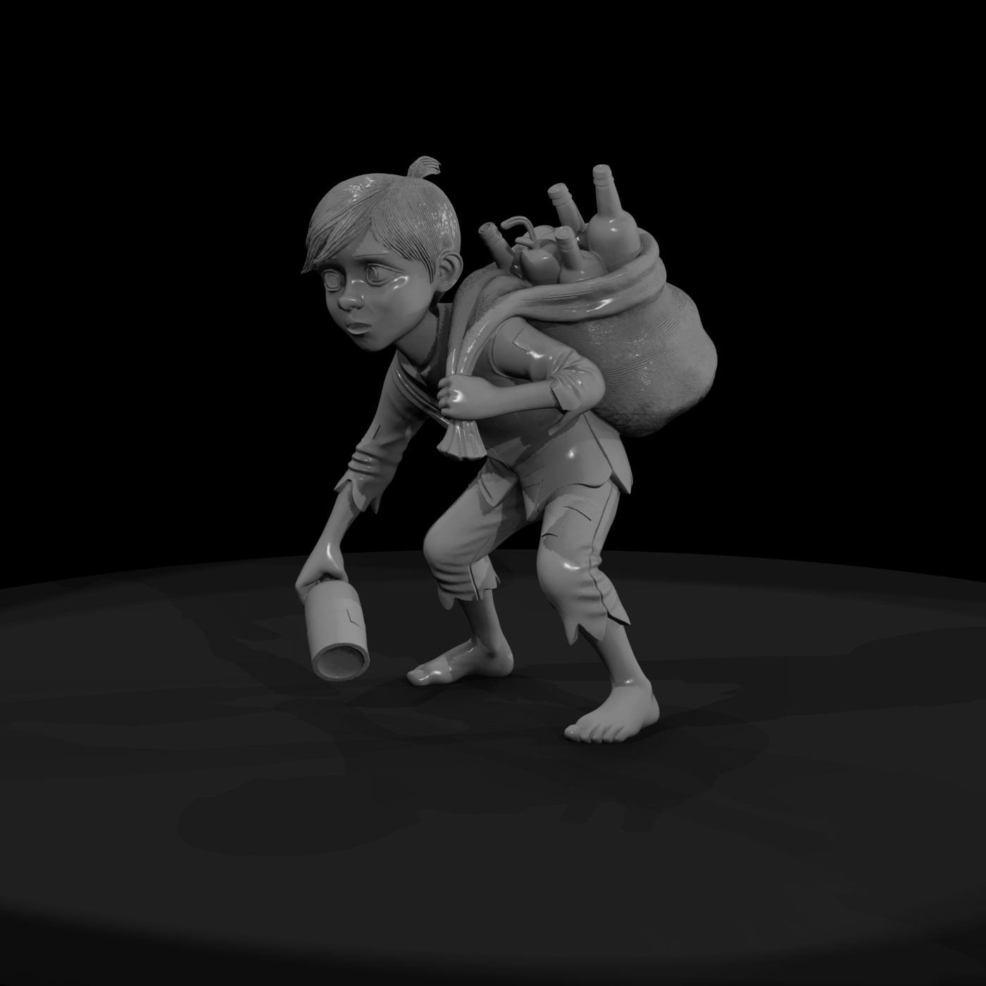 Stylized Scavenger Boy Miniature