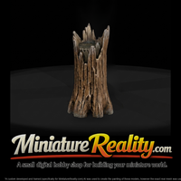 Stylized broken tree stump 3d model 1j42nyU6 — thumbnail 1