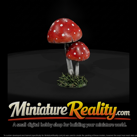 Stylized fly agaric toadstool 3d model AOyj7Rsr