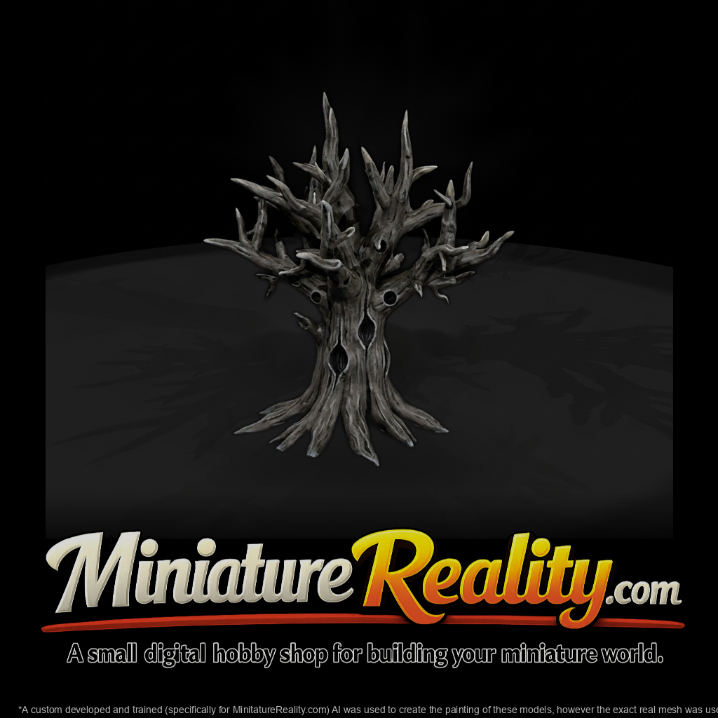 Stylized gnarled dead bare tree 3d model mXo2xTvQ