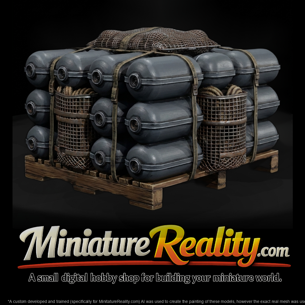 Stylized industrial marine fender pallet cargo 5LvYG9Sq
