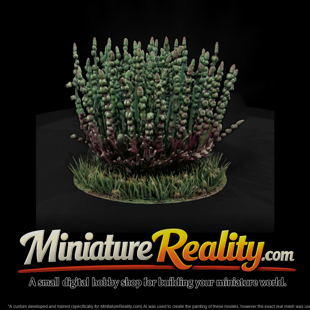 Stylized low poly glasswort bush 3d model gB7EpIs4