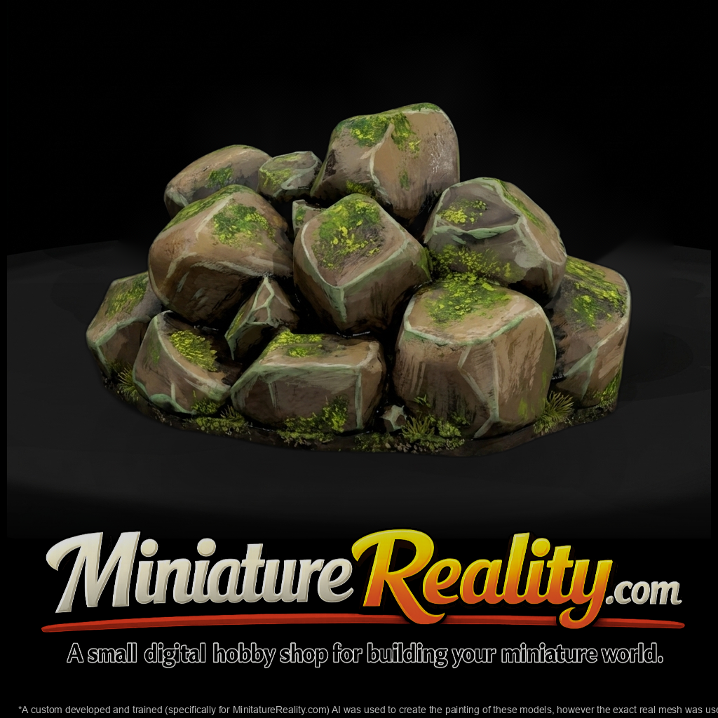 Stylized low poly grassy dirt terrain base LNNGiwDs