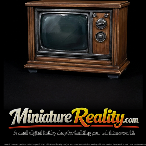 Stylized Retro Tube Television & Layouts