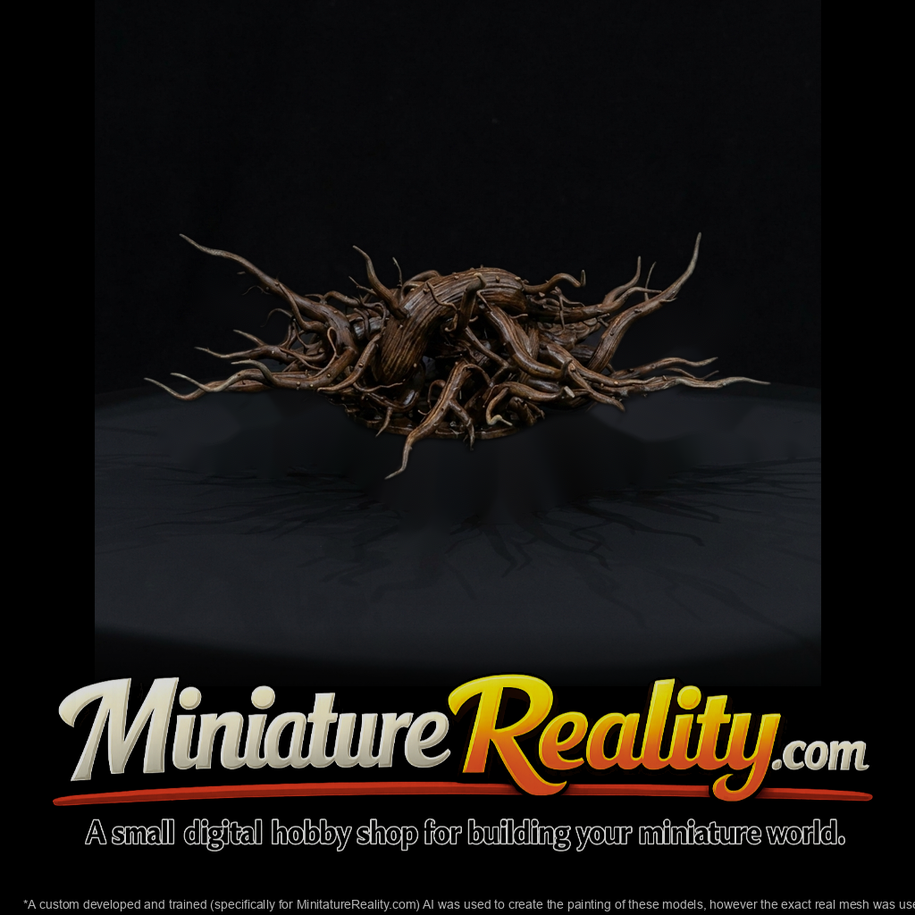 Stylized sculpted gnarled tree roots 3d model n2KJJUGh