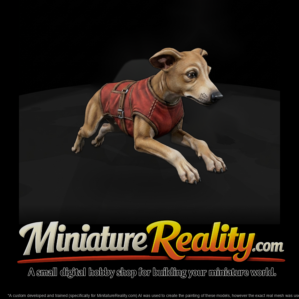 Stylized sculpted italian greyhound dog 3d model wZoLmXkr