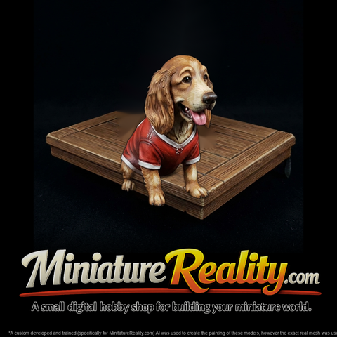 Stylized sculpted spaniel puppy 3d model DFuP7yTL