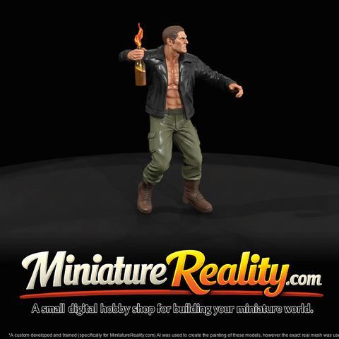 survivor with molotov