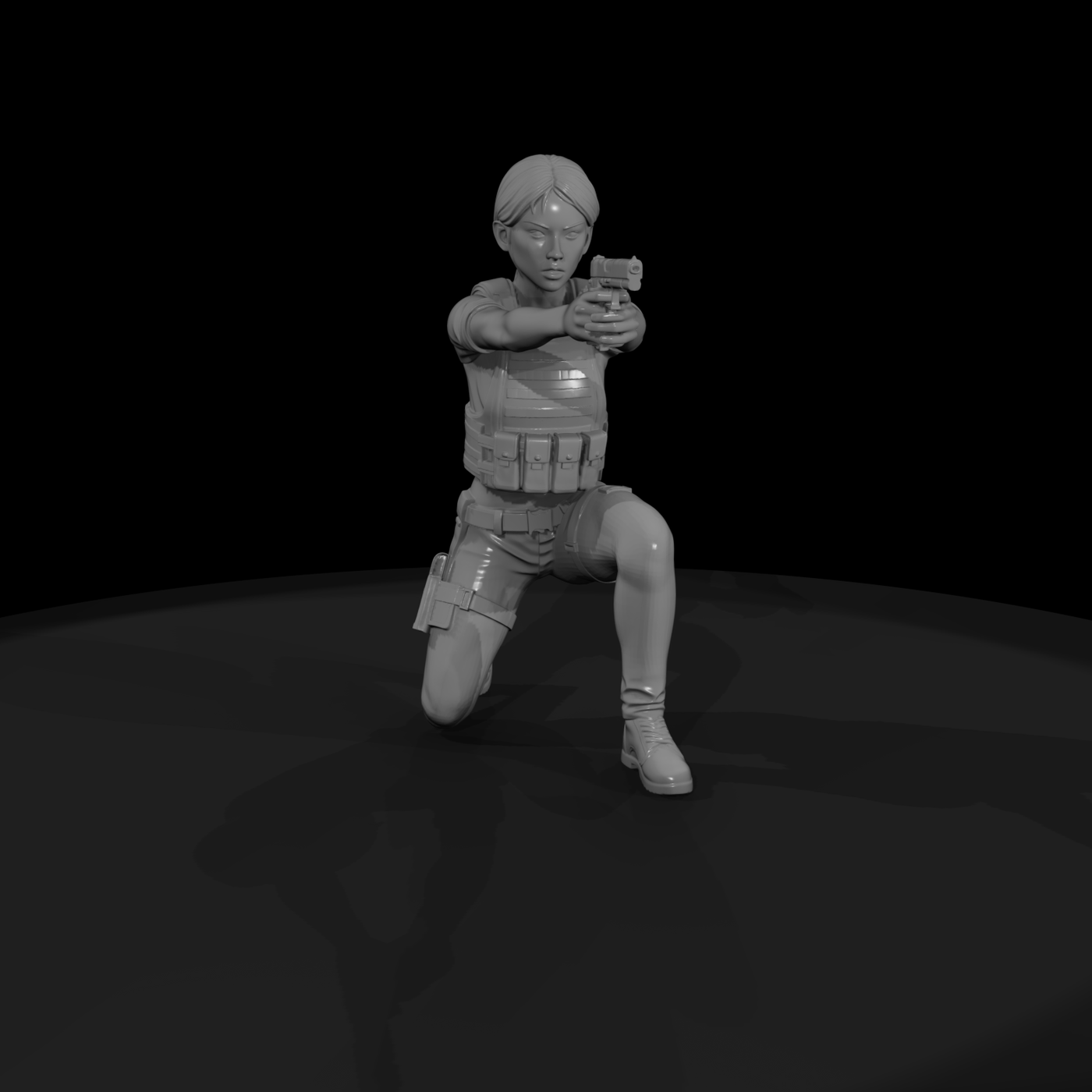 survivor with pistol