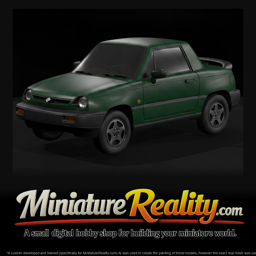 Suzuki X-90 Car Model, three-quarter view