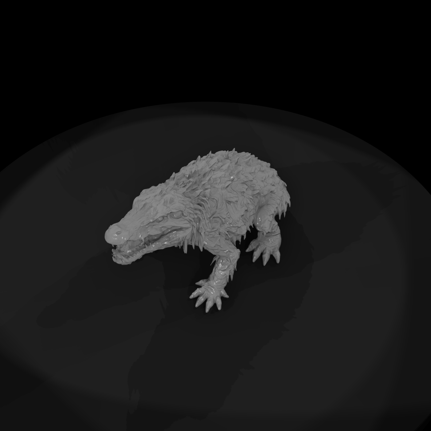swamp scene blighted crocodile