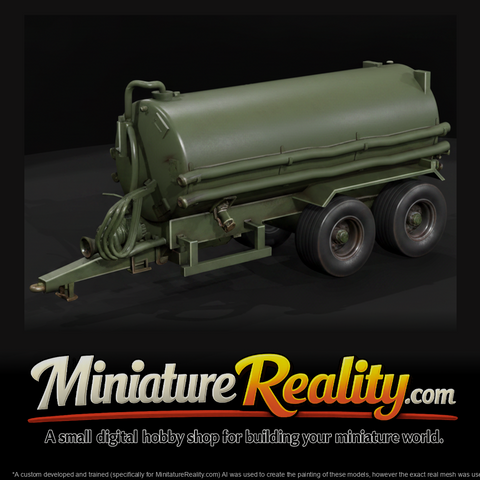 Tank Spreader Trailer miniature, three-quarter view