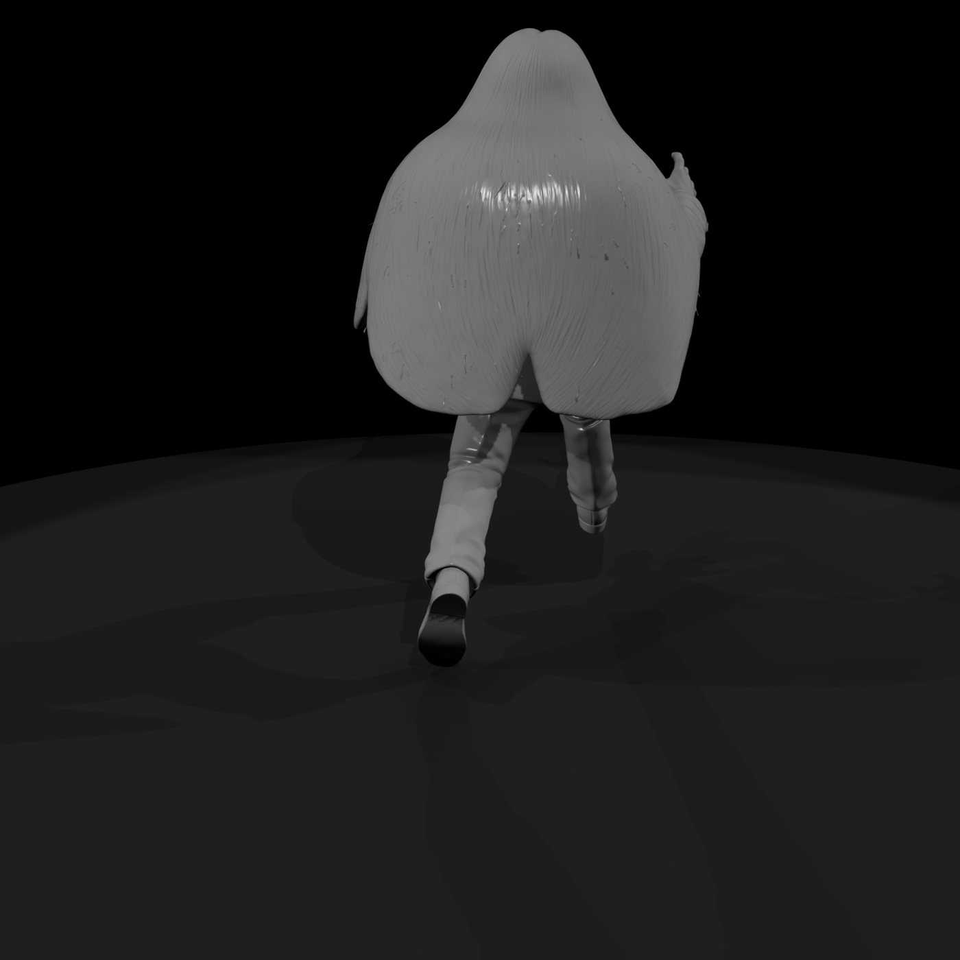 Cousin Itt Humanized Figure
