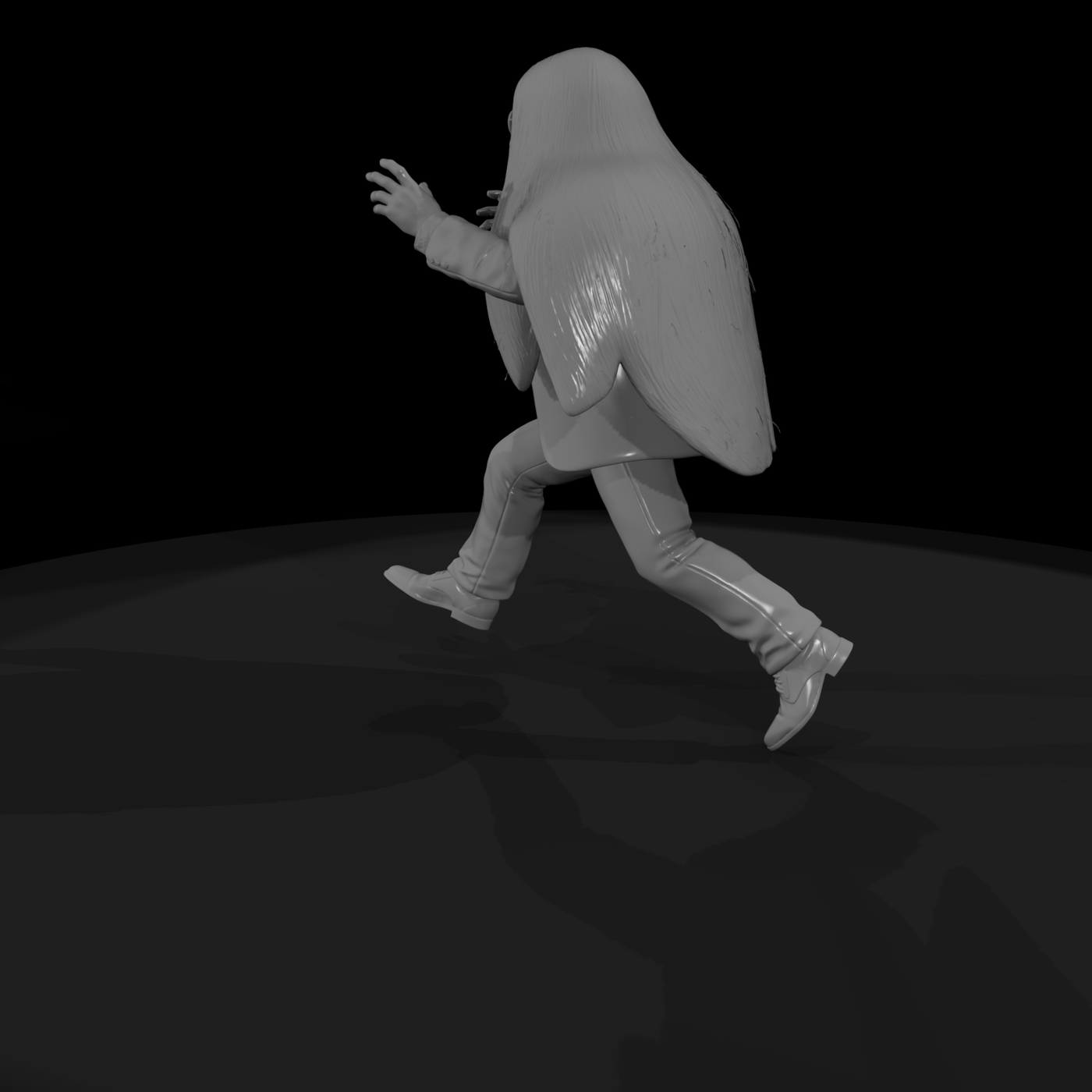 Cousin Itt Humanized Figure