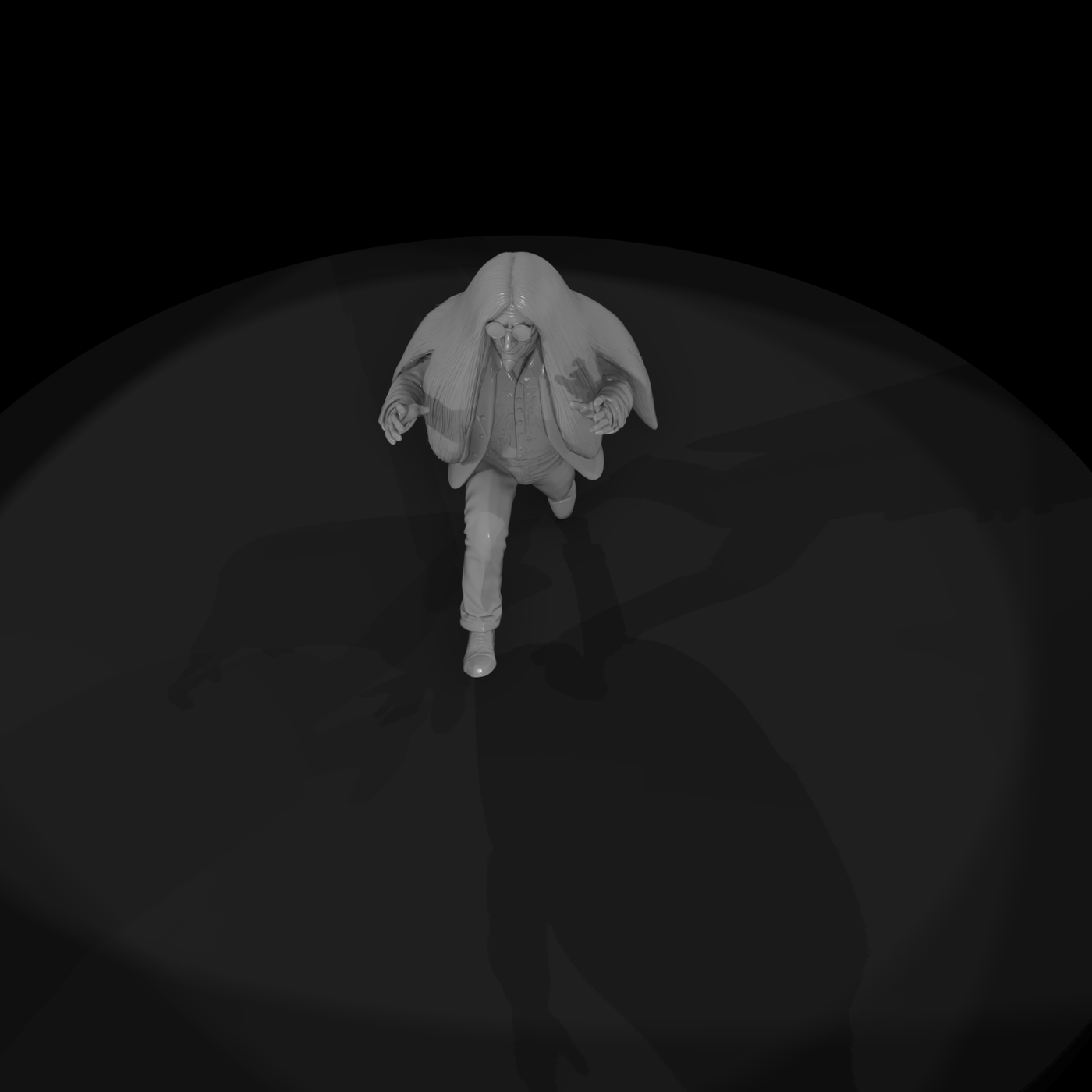 Cousin Itt Humanized Figure