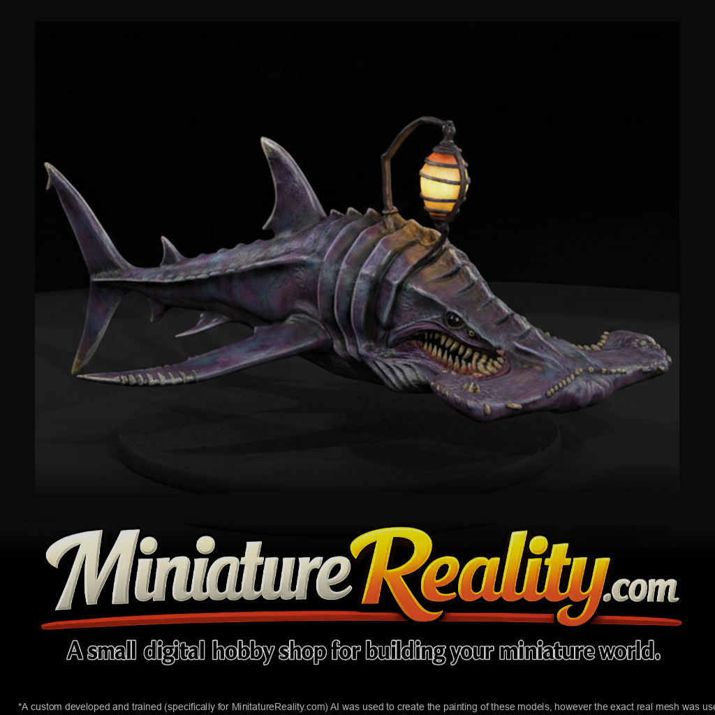 Terror From the Deep - Lanternjaw miniature, three-quarter view