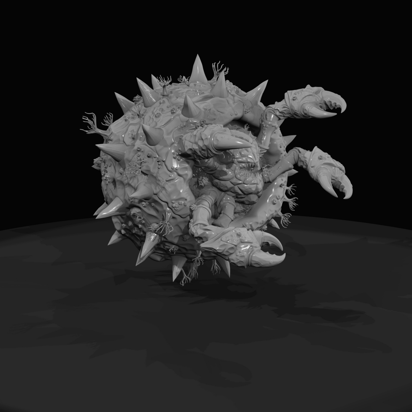 Deep Sea Creature Figure (estimated) — Clawspine
