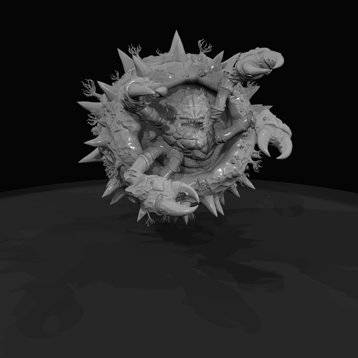 Deep Sea Creature Figure (estimated) — Clawspine