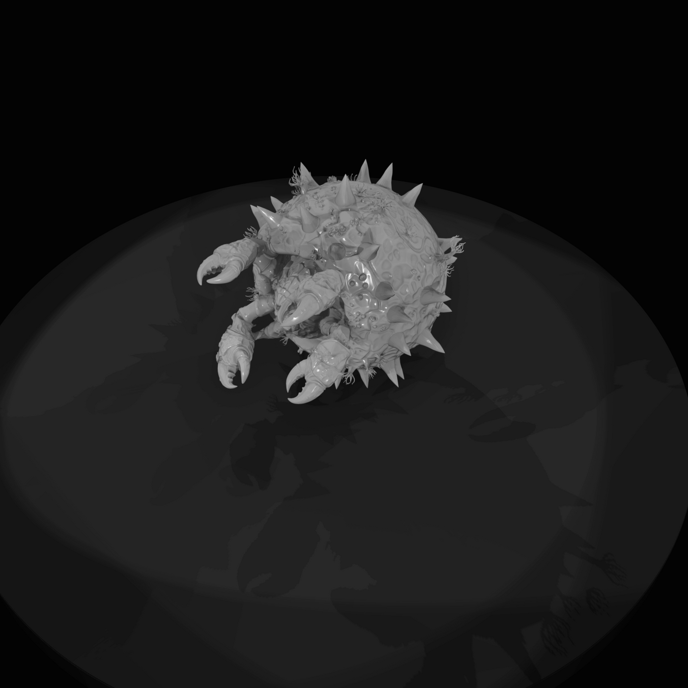 Deep Sea Creature Figure (estimated) — Clawspine