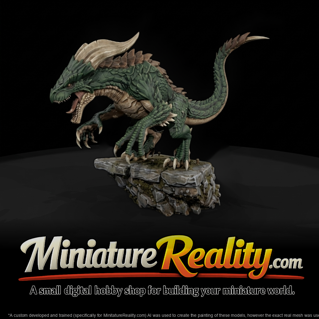 Apex Mountain Drake Dragon Miniature