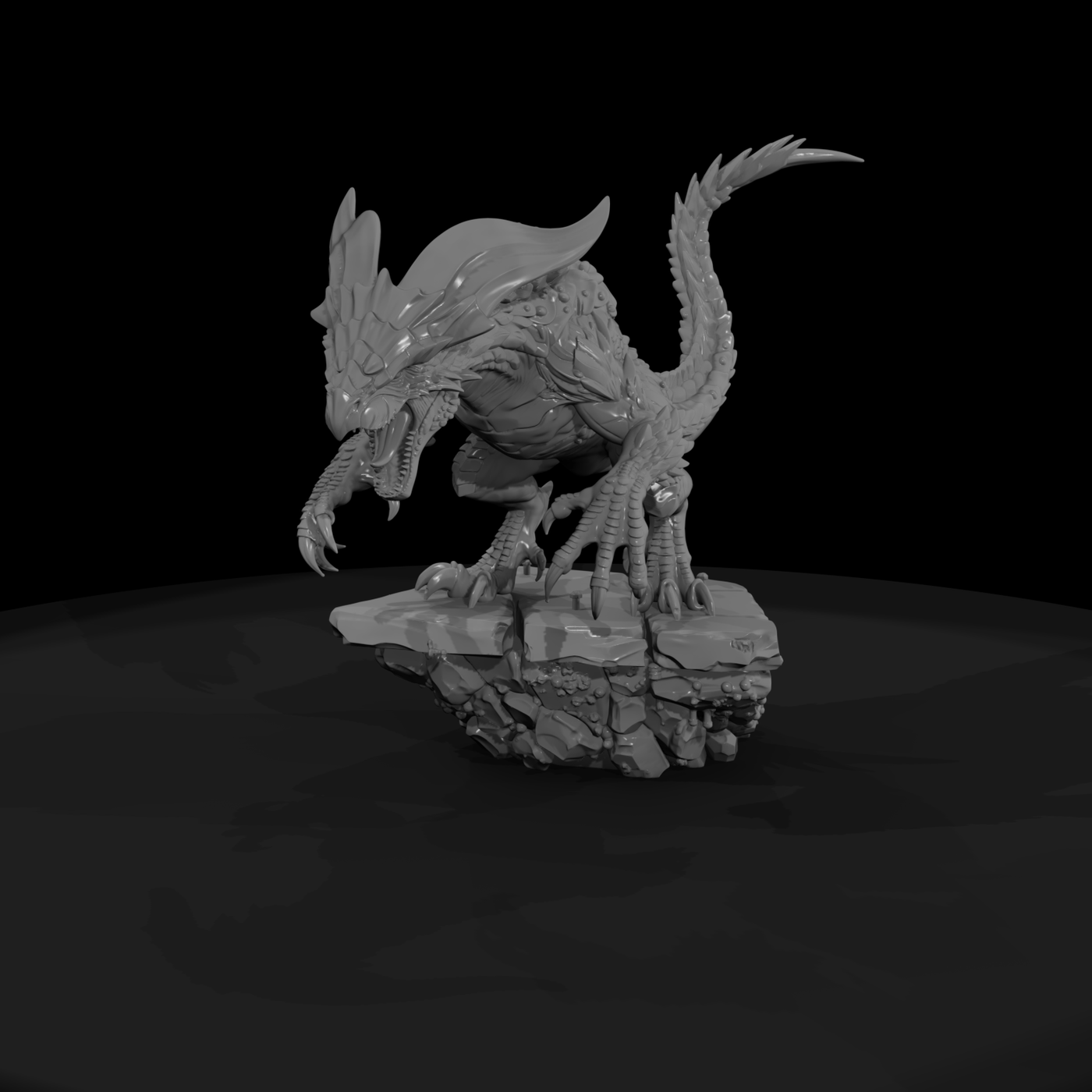 Apex Mountain Drake Dragon Miniature
