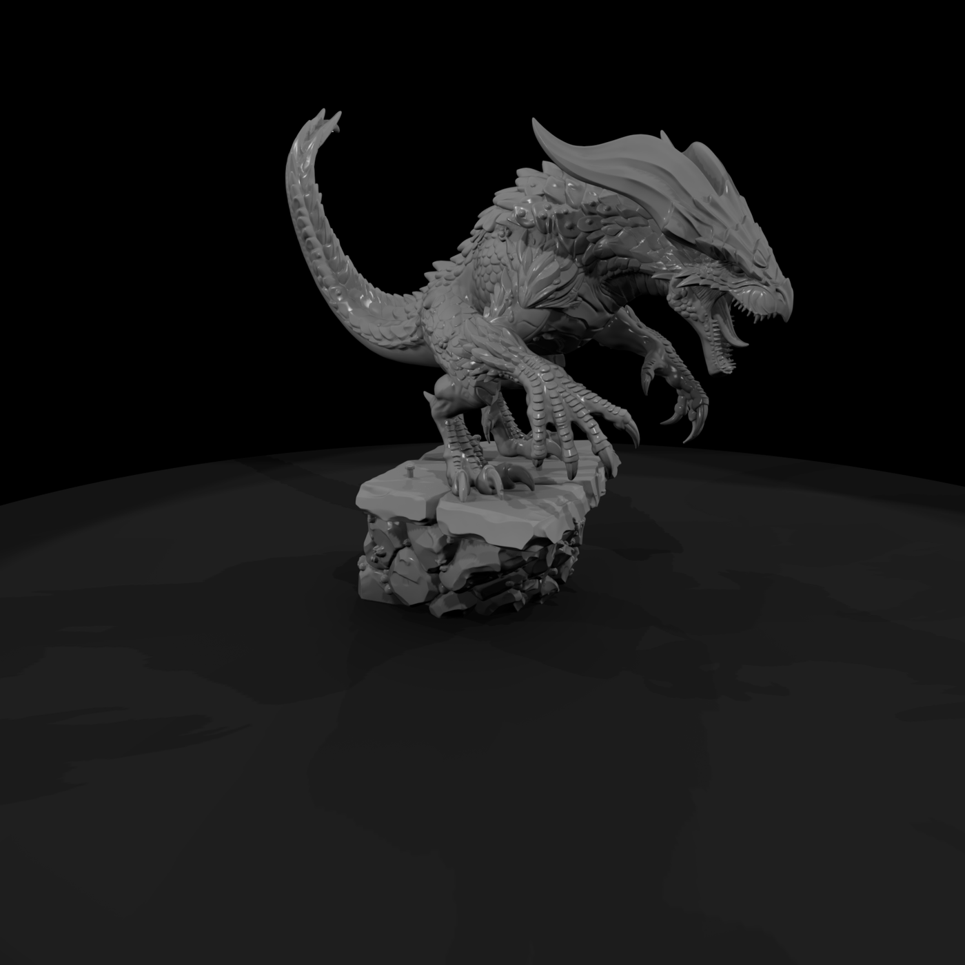 Apex Mountain Drake Dragon Miniature