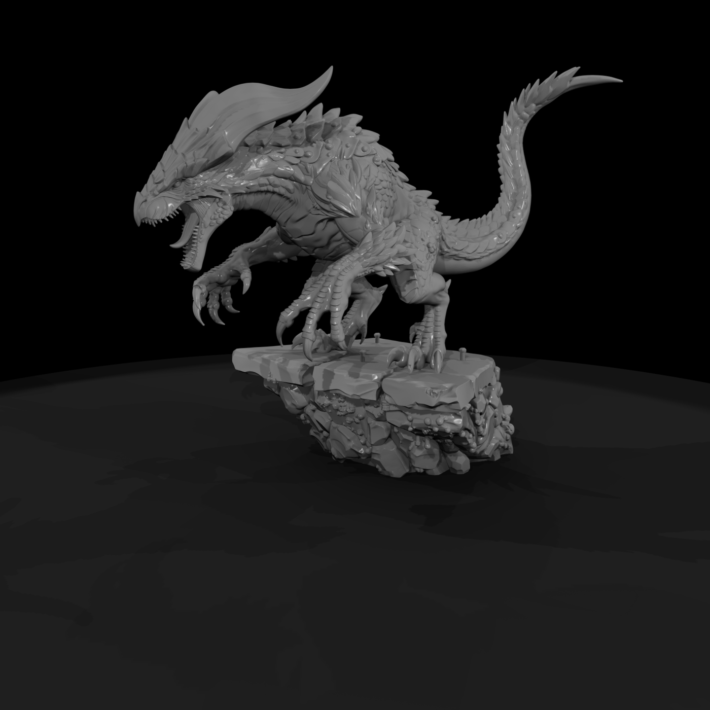 Apex Mountain Drake Dragon Miniature