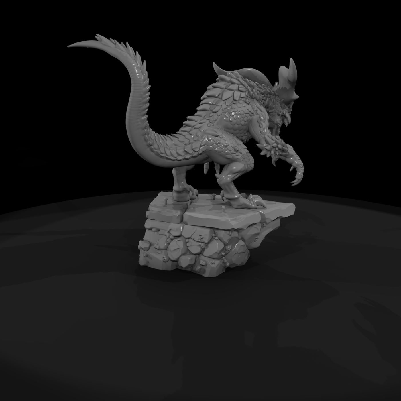 Apex Mountain Drake Dragon Miniature