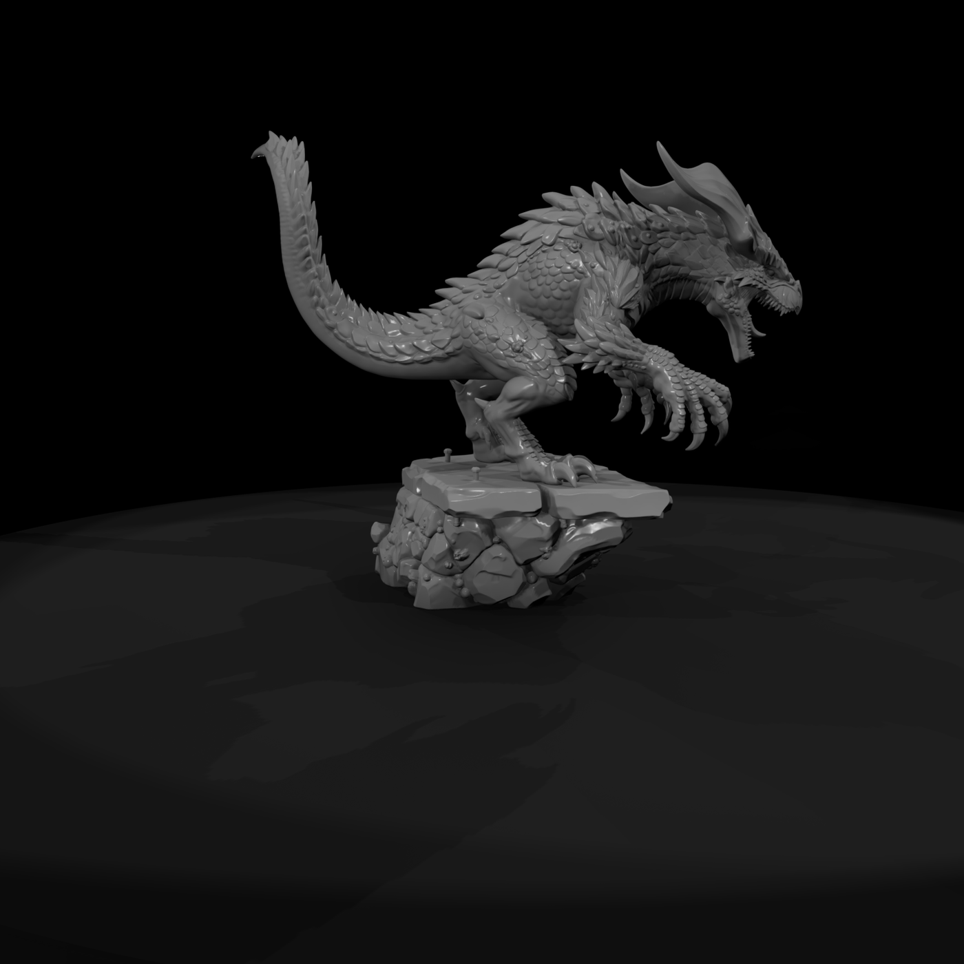 Apex Mountain Drake Dragon Miniature