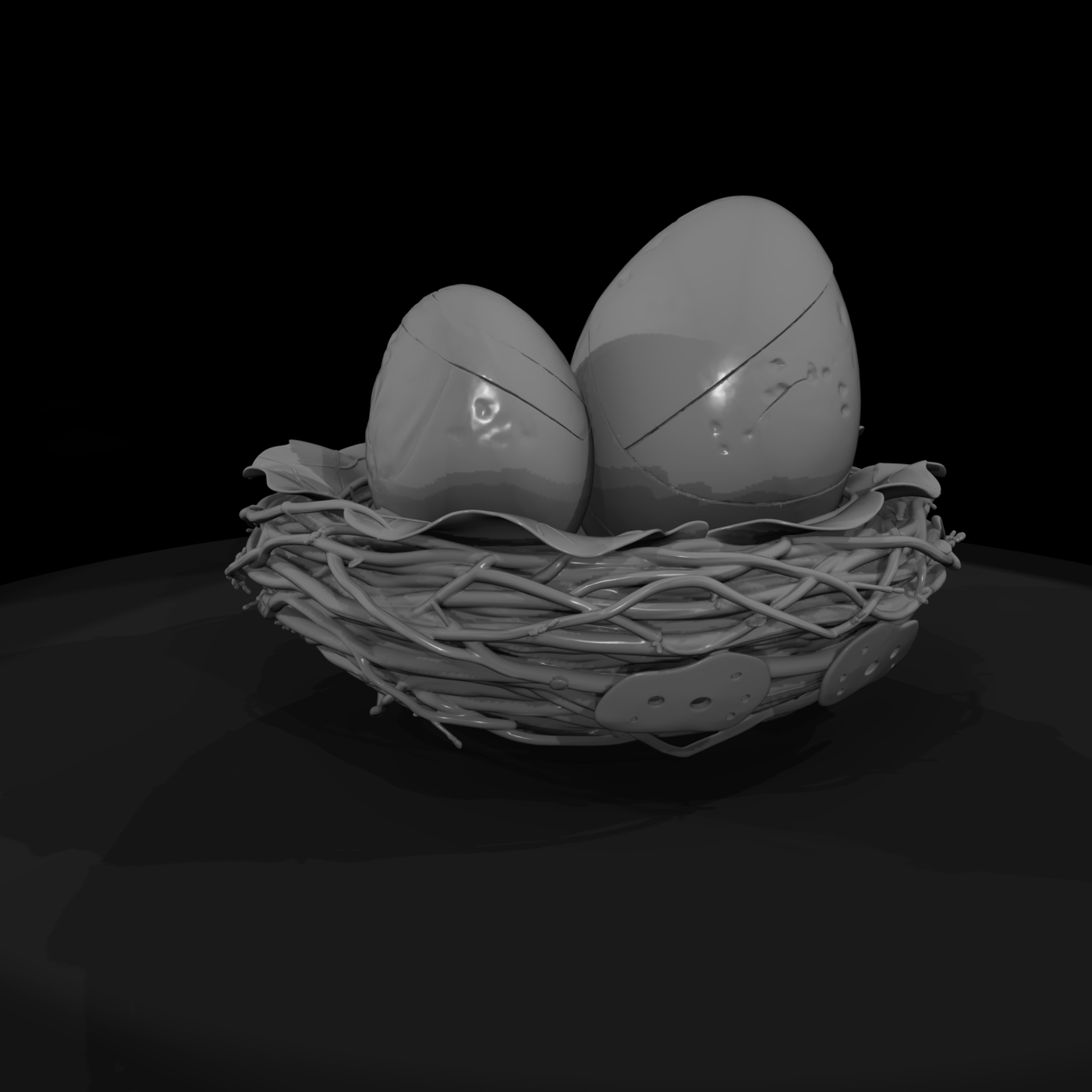 Dragon Egg Cluster in Nest