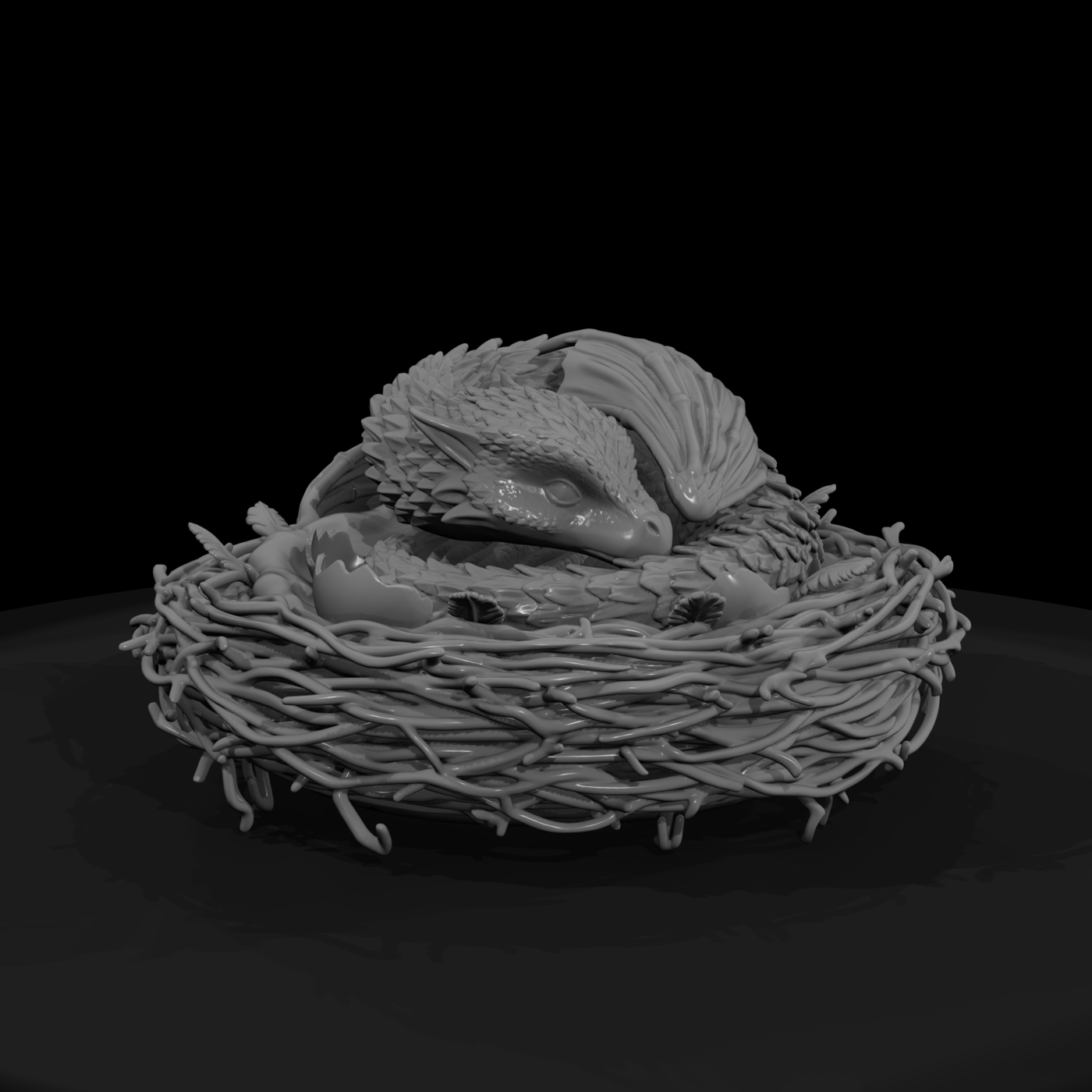 Emberkin Drakelet in Nest
