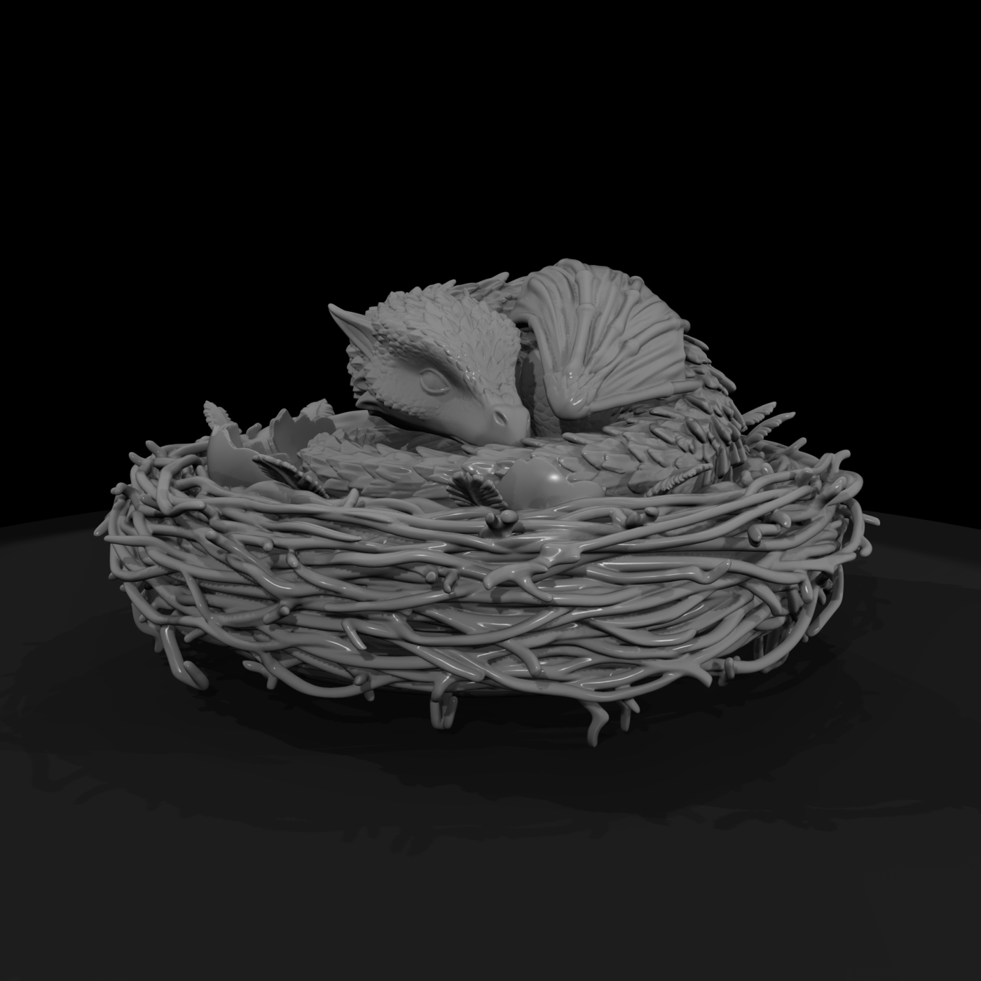 Emberkin Drakelet in Nest