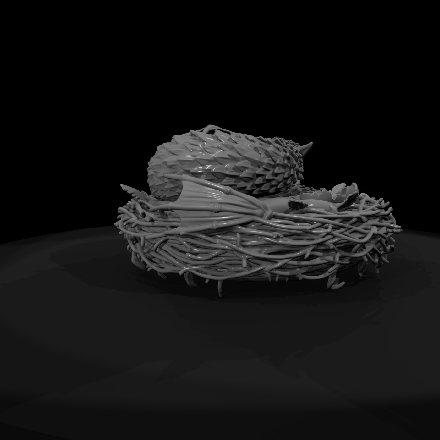 Emberkin Drakelet in Nest