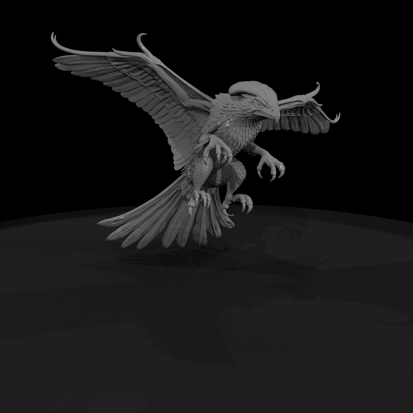 Forest Glider Dragon Miniature