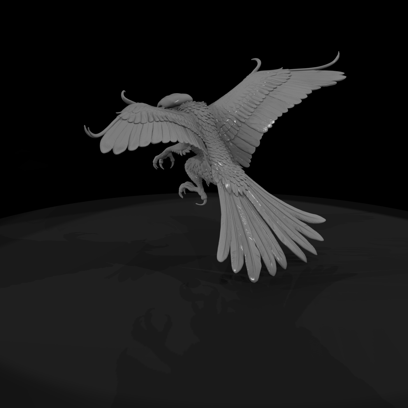 Forest Glider Dragon Miniature