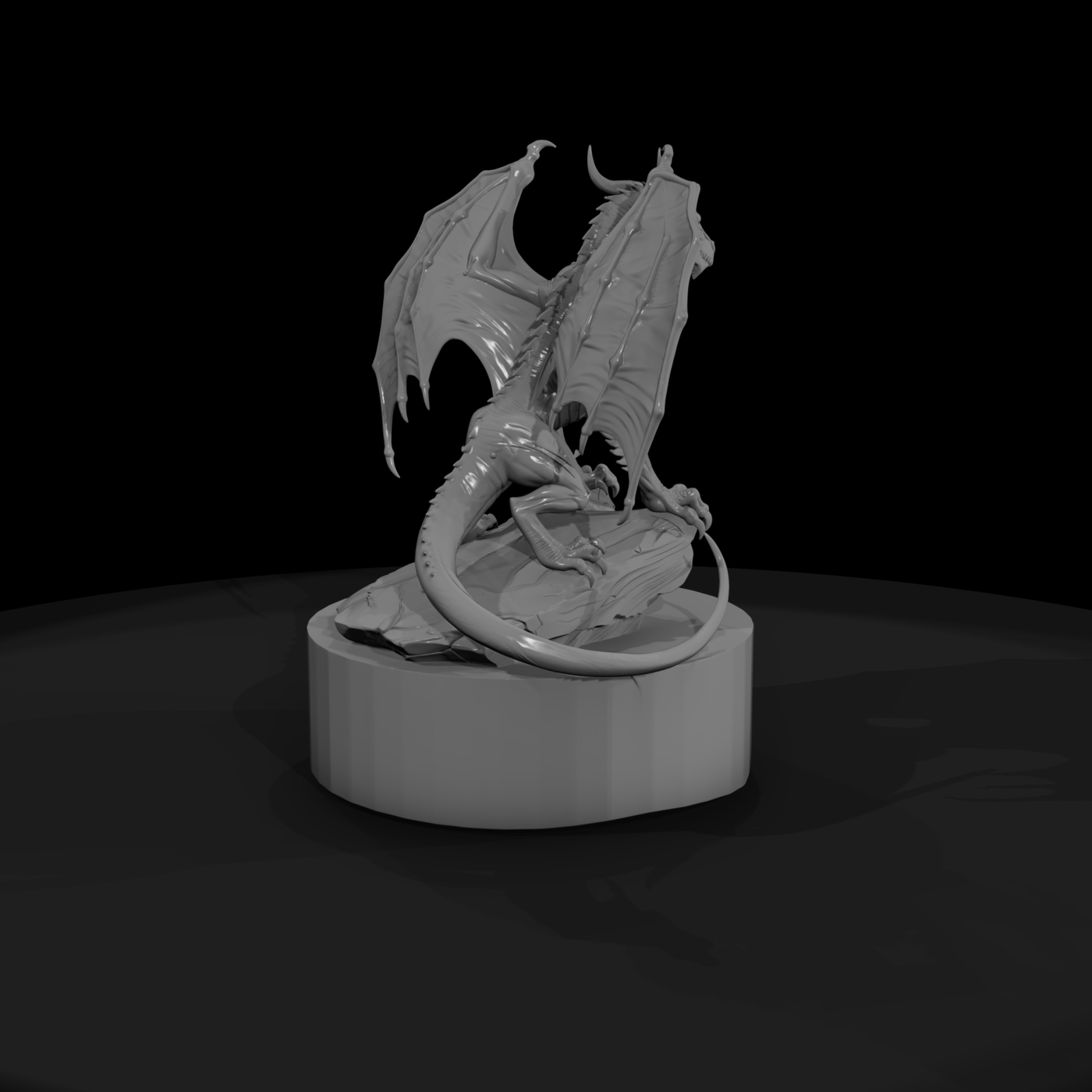 Wyvern on Cliff Perch
