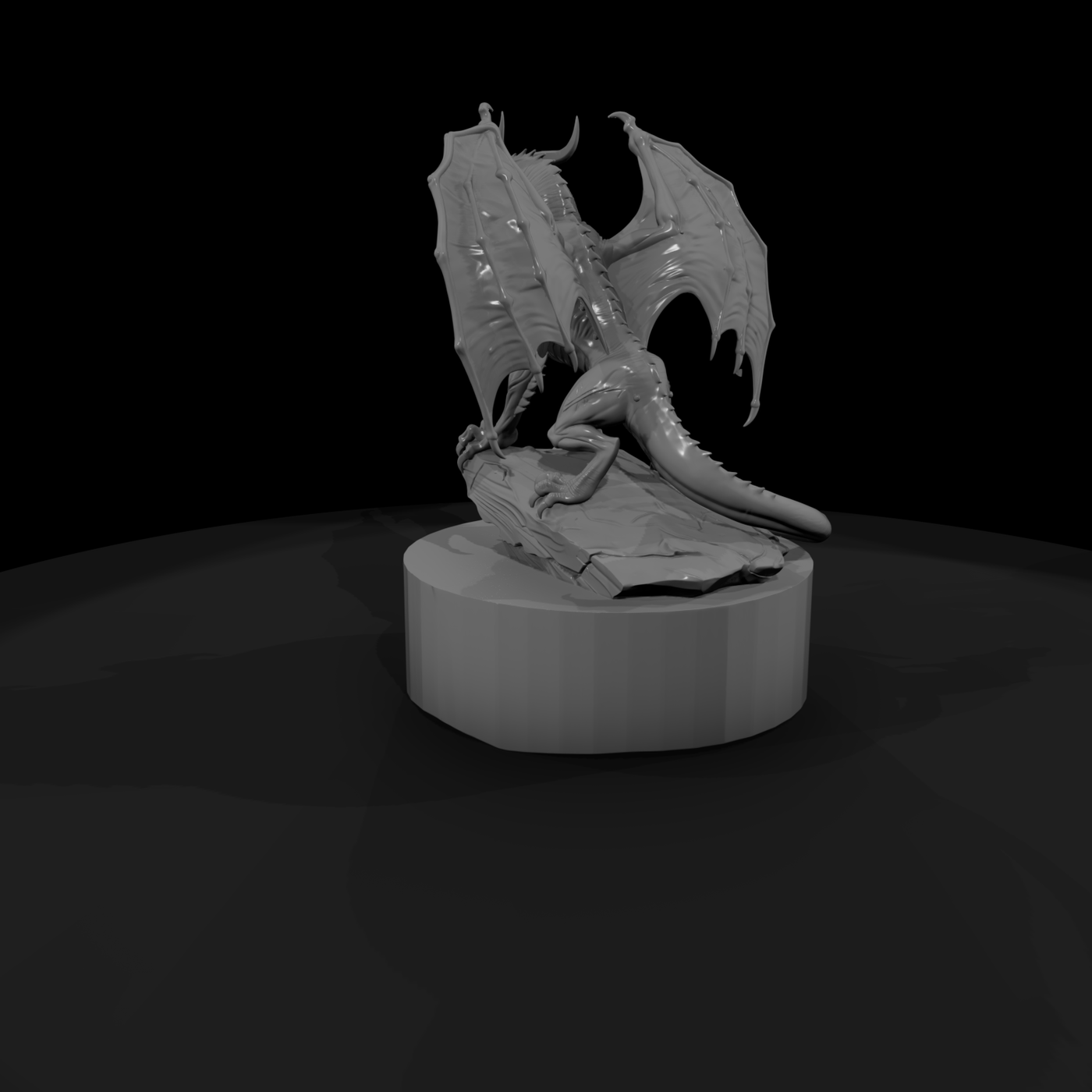 Wyvern on Cliff Perch