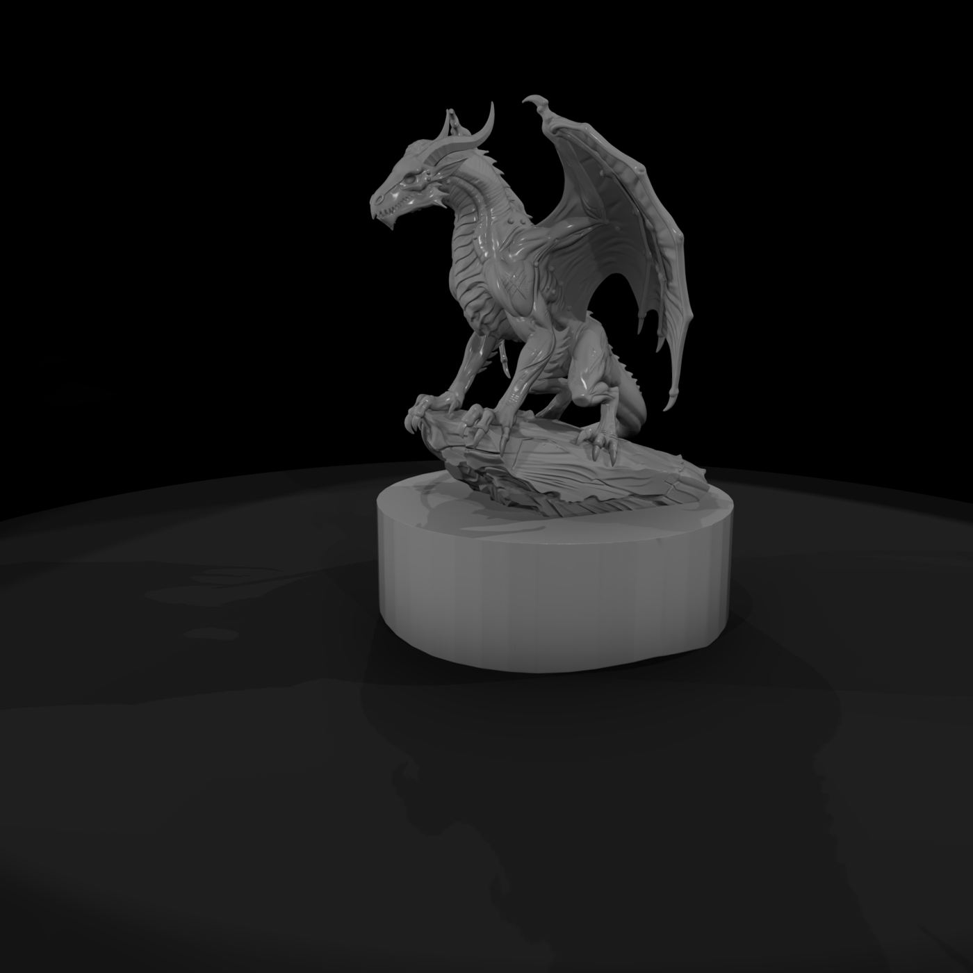 Wyvern on Cliff Perch