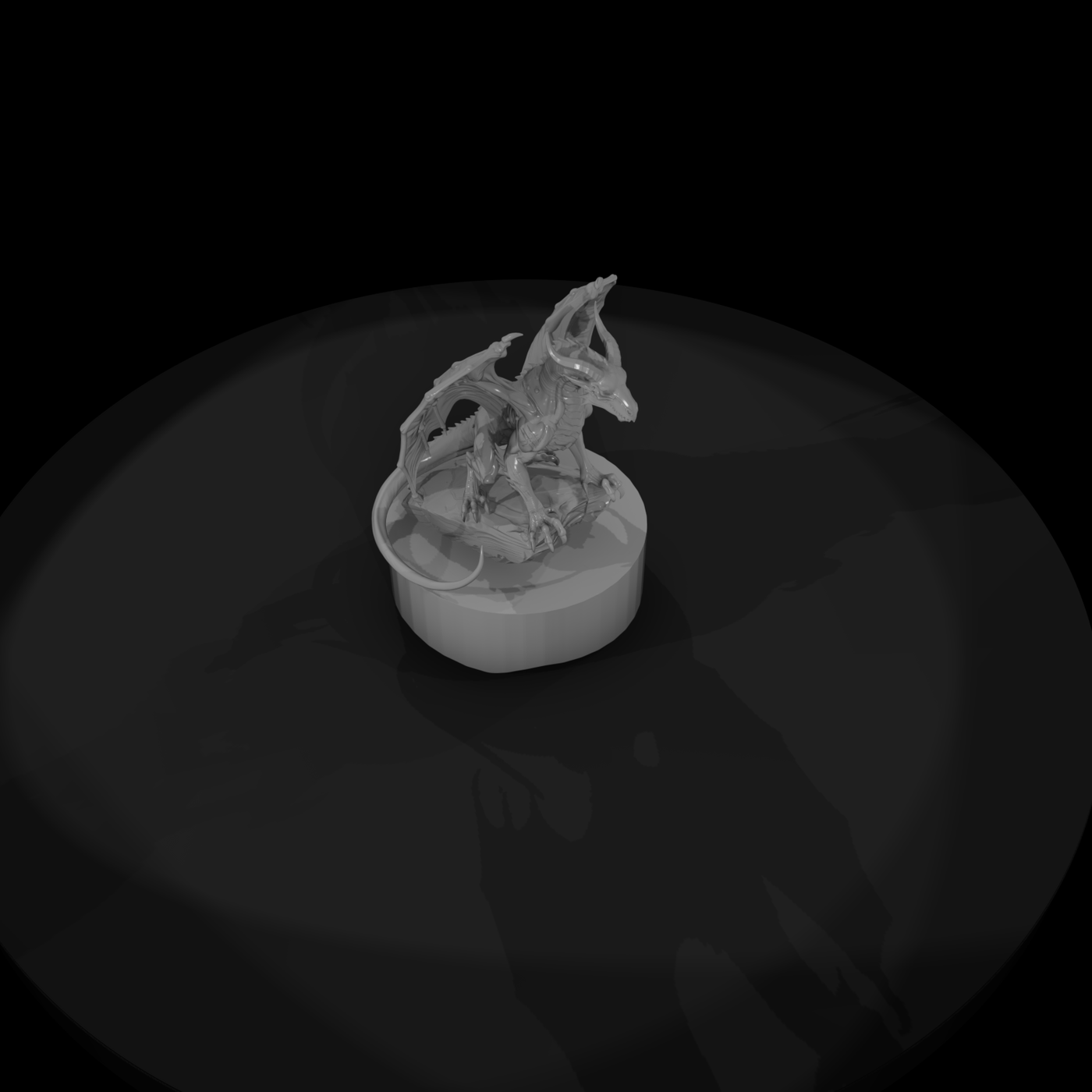 Wyvern on Cliff Perch