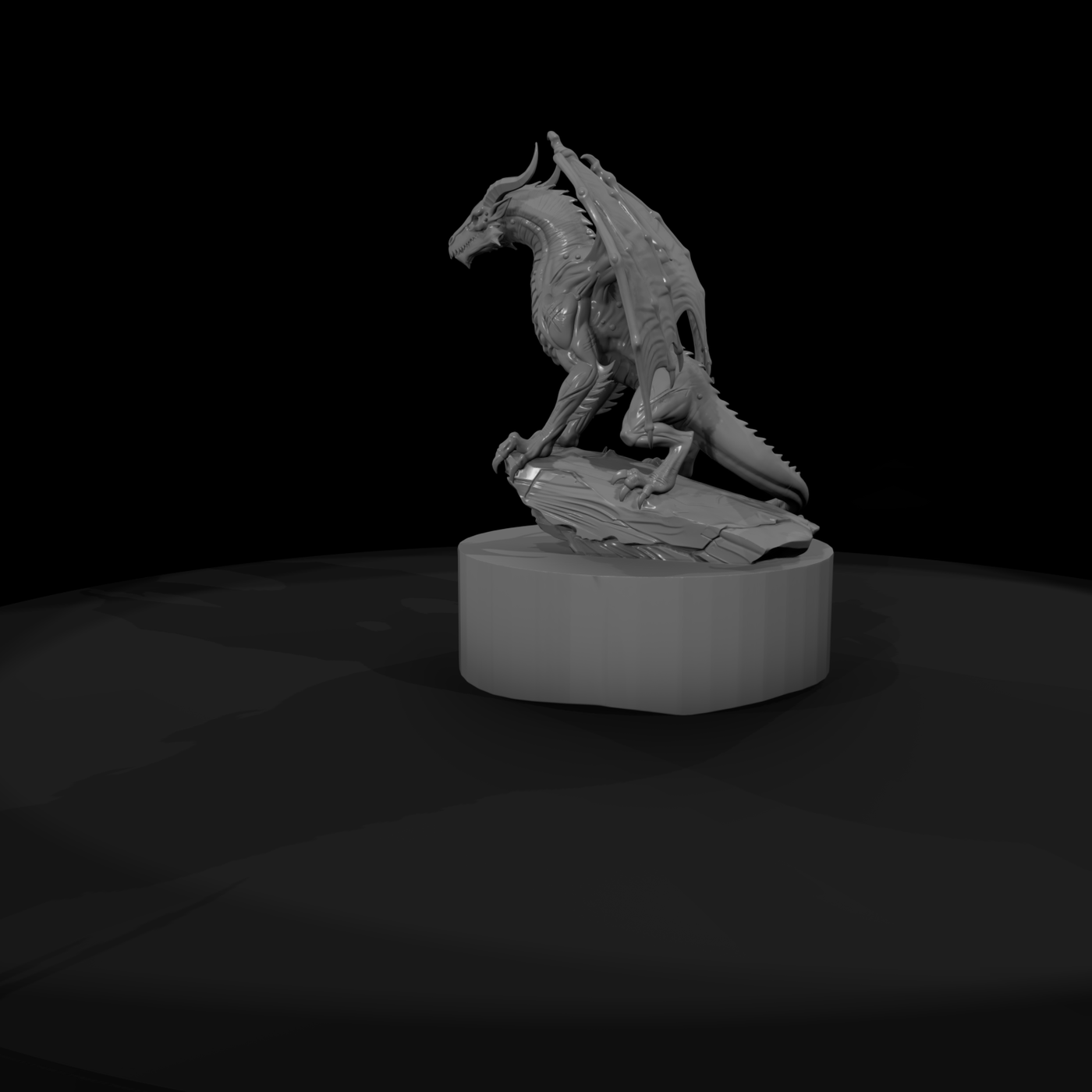 Wyvern on Cliff Perch