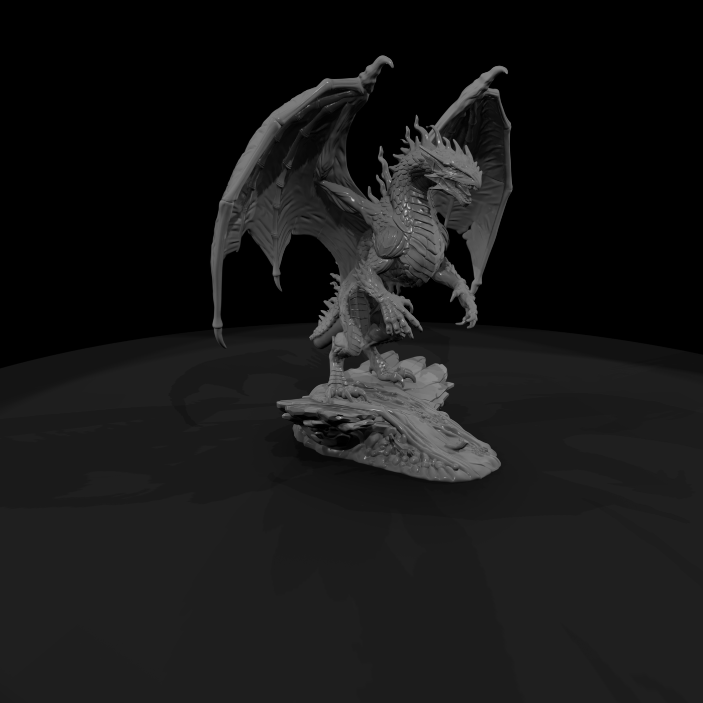 Volcanic Ember-Drake Miniature