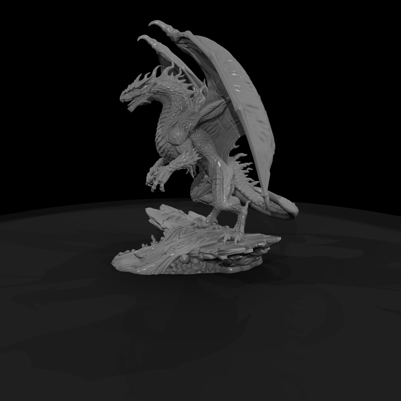 Volcanic Ember-Drake Miniature