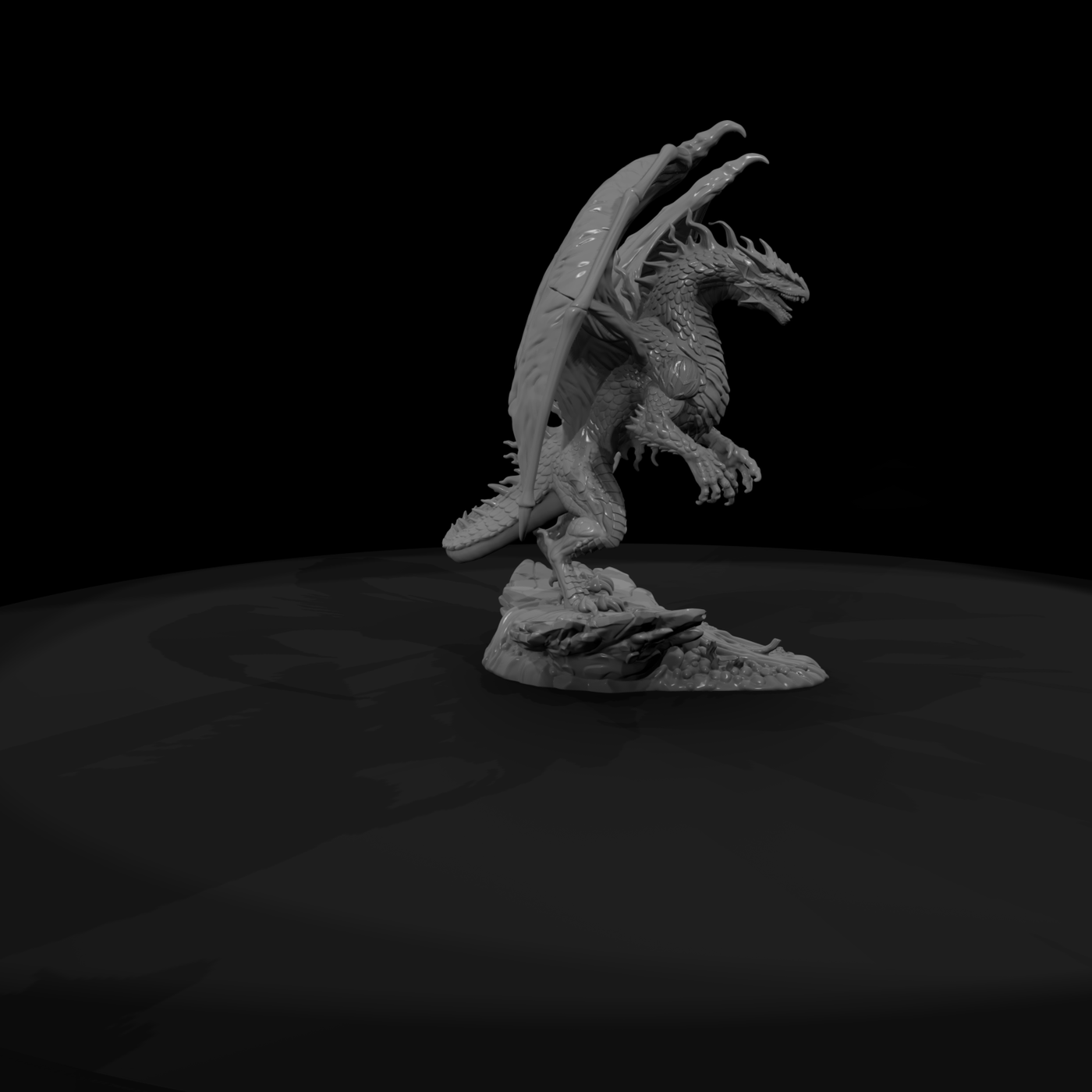 Volcanic Ember-Drake Miniature