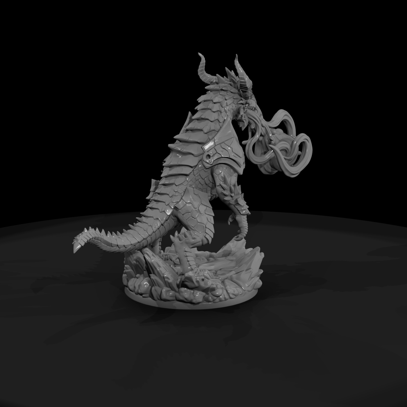 Volcanic Ember-Drake Miniature