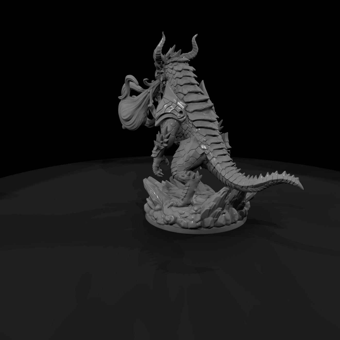 Volcanic Ember-Drake Miniature