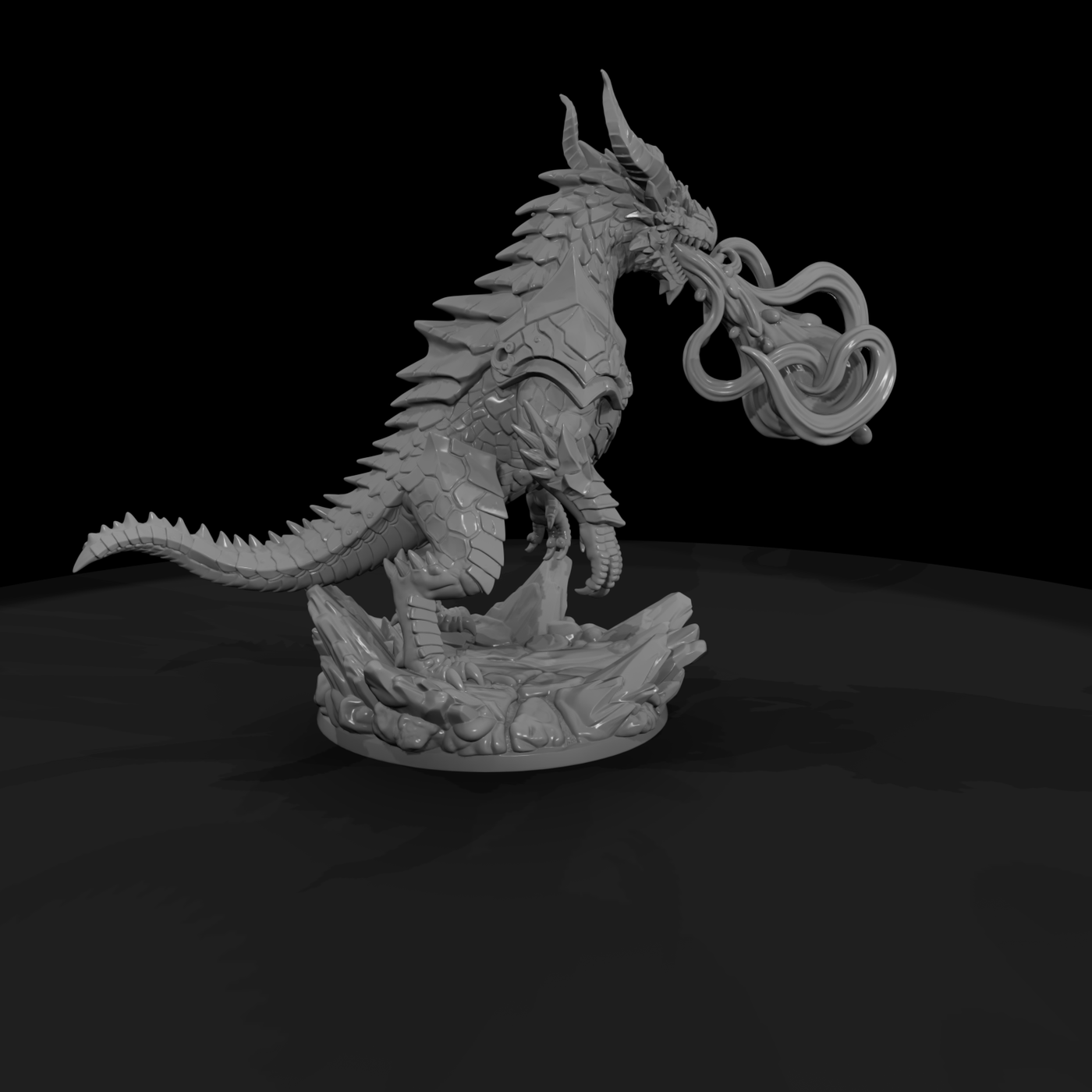 Volcanic Ember-Drake Miniature