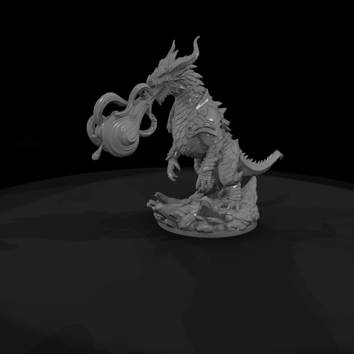 Volcanic Ember-Drake Miniature