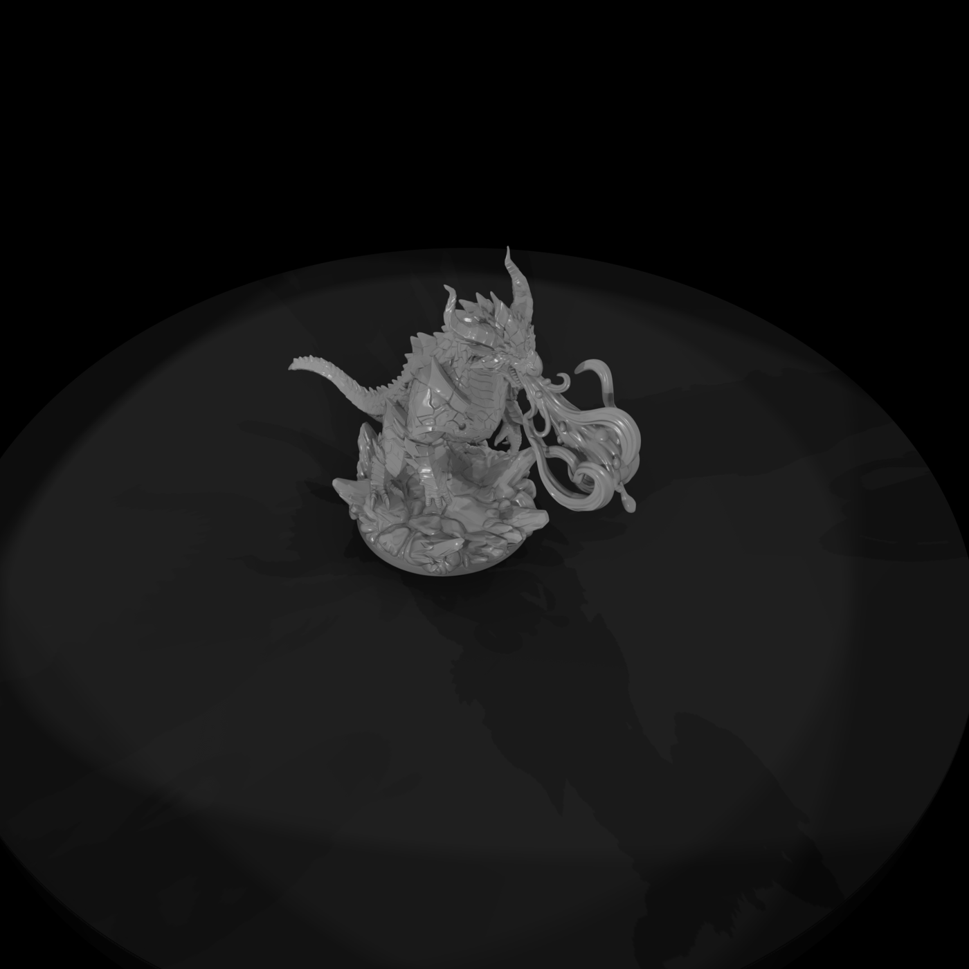 Volcanic Ember-Drake Miniature