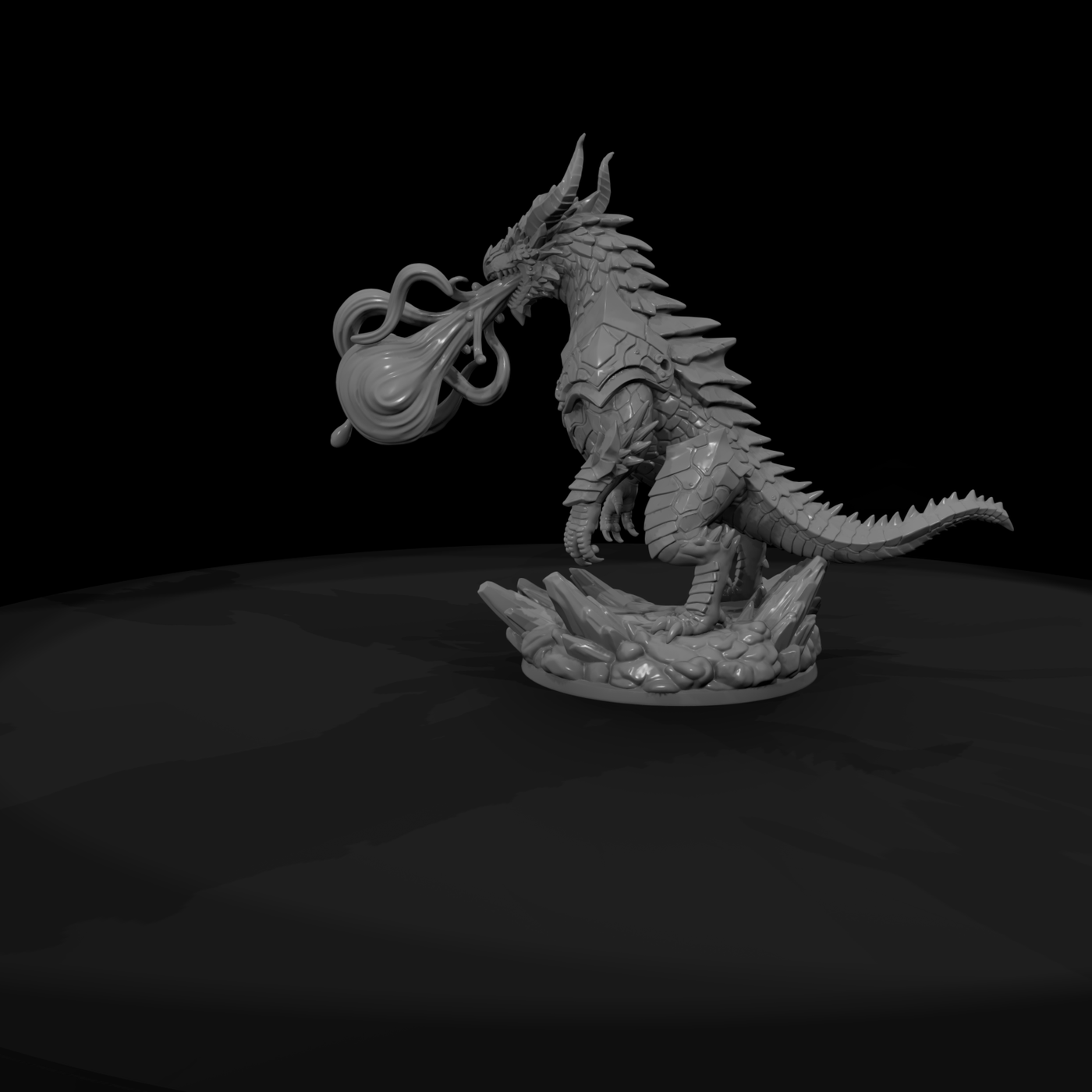 Volcanic Ember-Drake Miniature